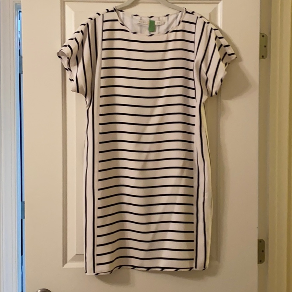 Marie Oliver Jenni Striped Silk Shift Dress